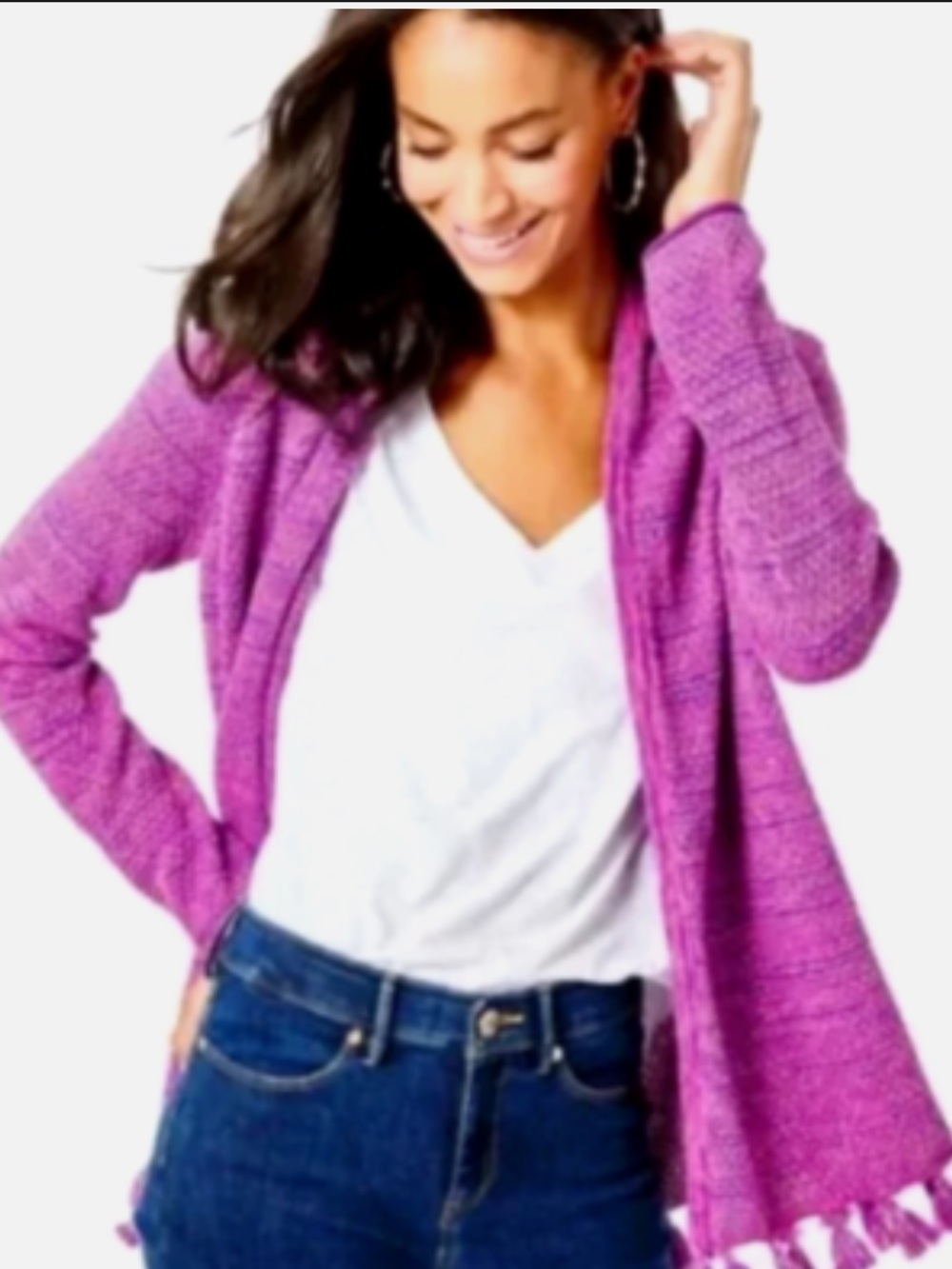 NWOT Lilly Pulitzer Tova Cardigan with Fringe